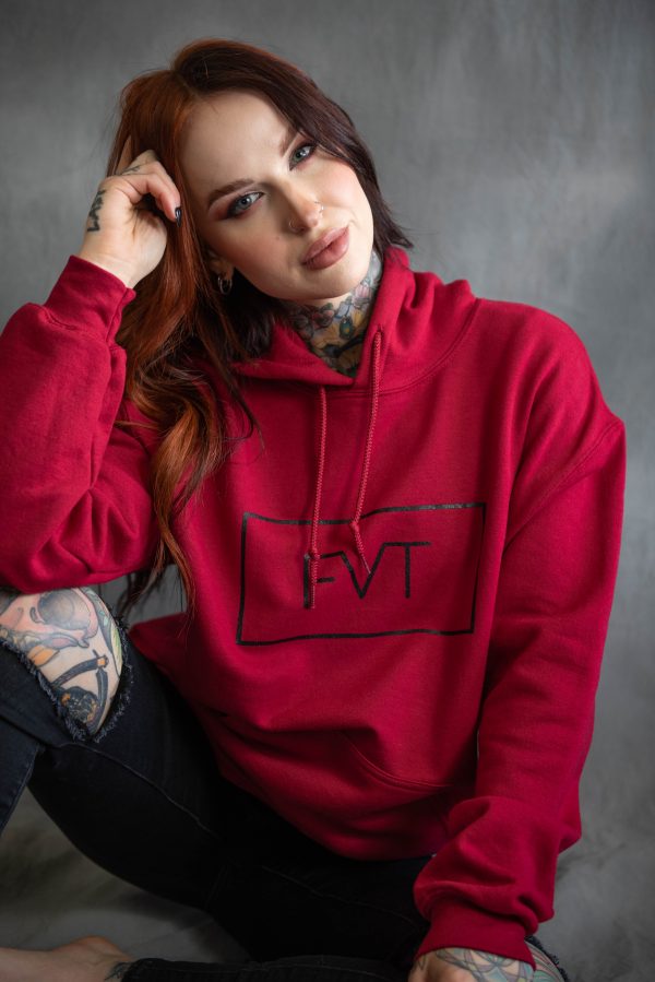 Women's Fire Vixen Hoodie Box Logo - Red